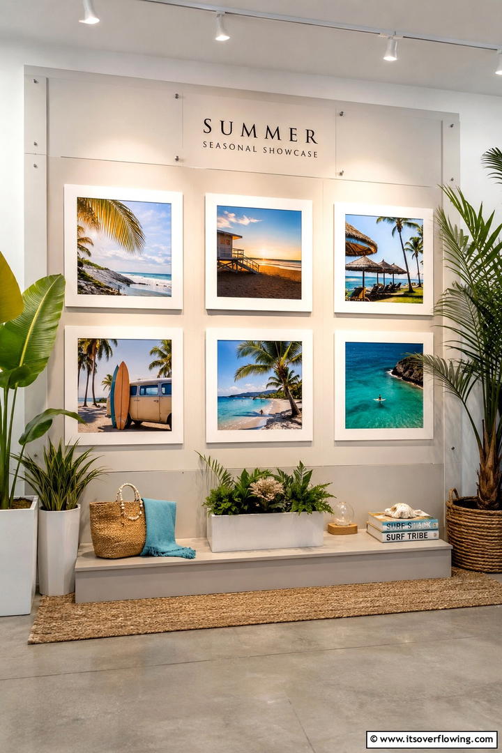 Seasonal Showcase Display - 30 Photo Display Ideas to Showcase Your Favorite Memories