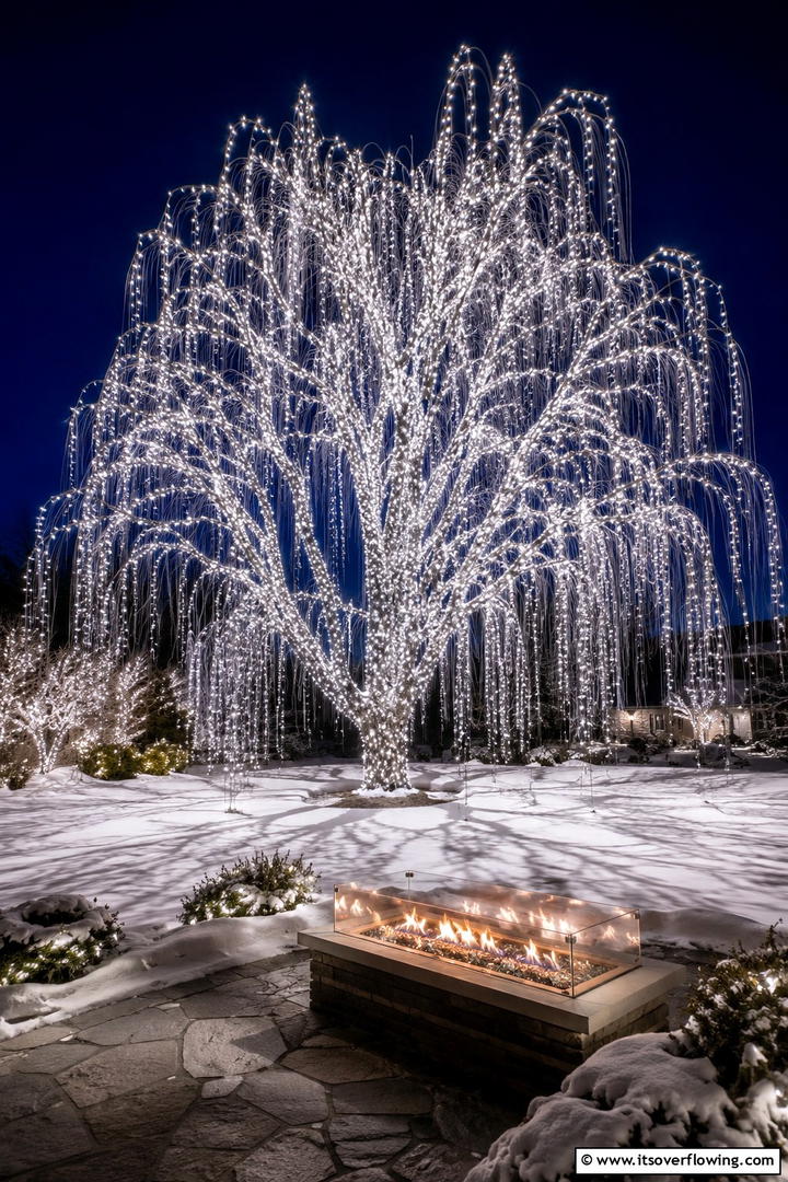 Seasonal Tree Lighting - 30 Tree Landscaping Ideas for Shade, Privacy, and Curb Appeal