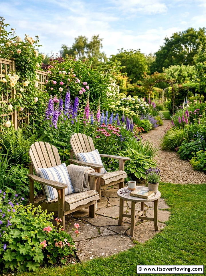 Seating Area - 25 garden ideas for beginners