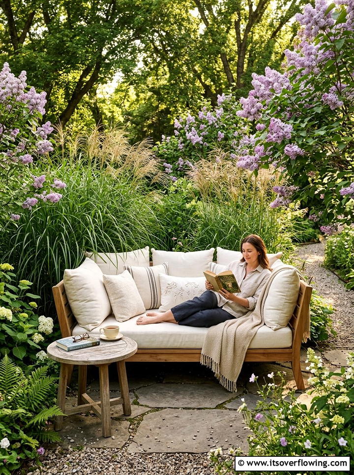 Secluded Reading Nook - 25 garden ideas for peace and relaxation