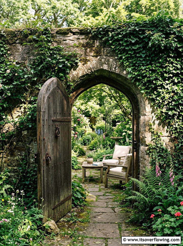 Secret Garden Entryway - 25 creative garden ideas with tea gardens