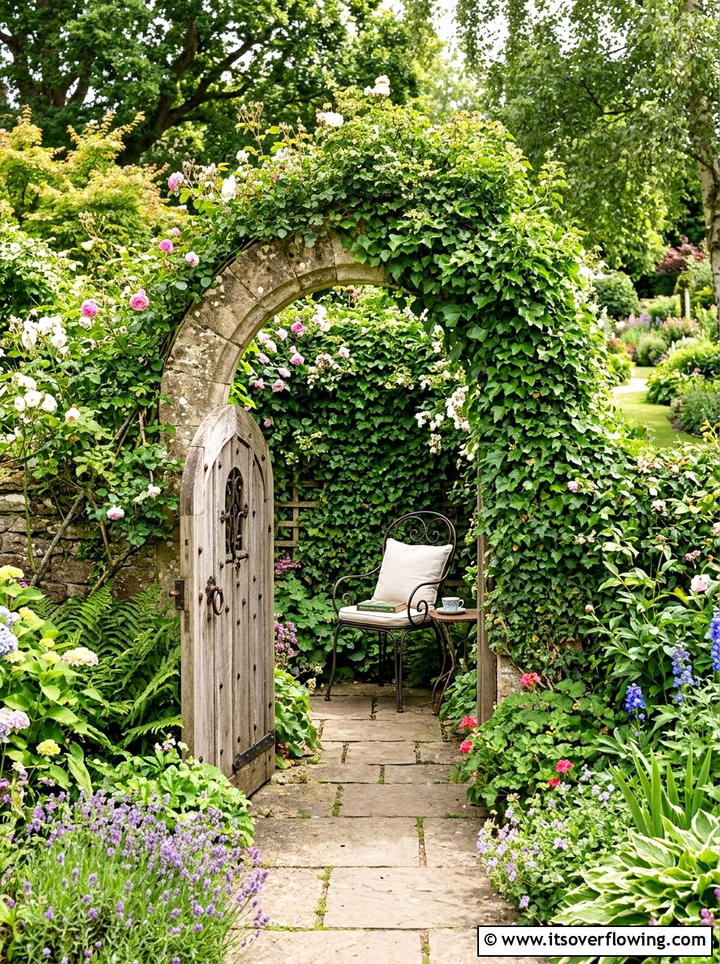 Secret Garden Gate Seating - 25 garden design ideas for reading nooks