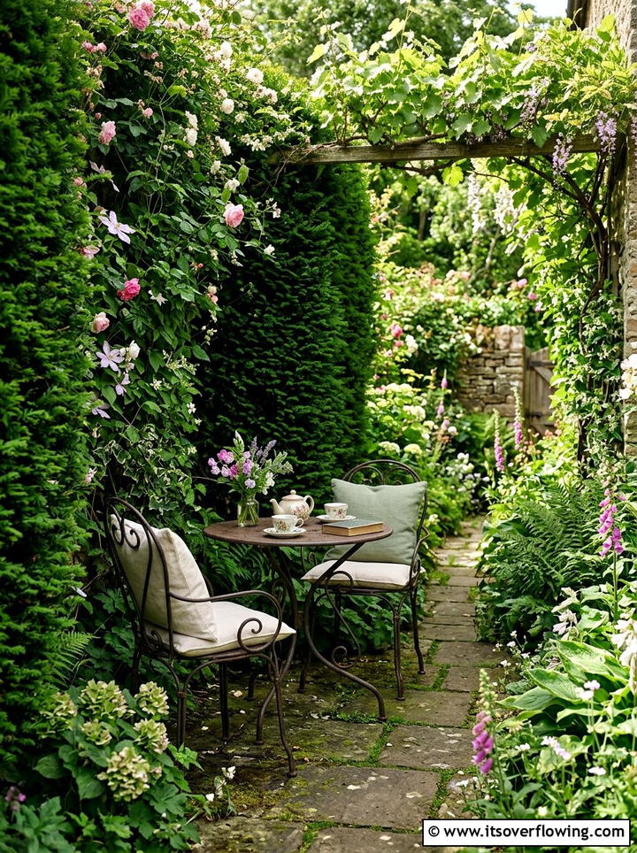 Secret garden seating - 25 garden ideas for english style