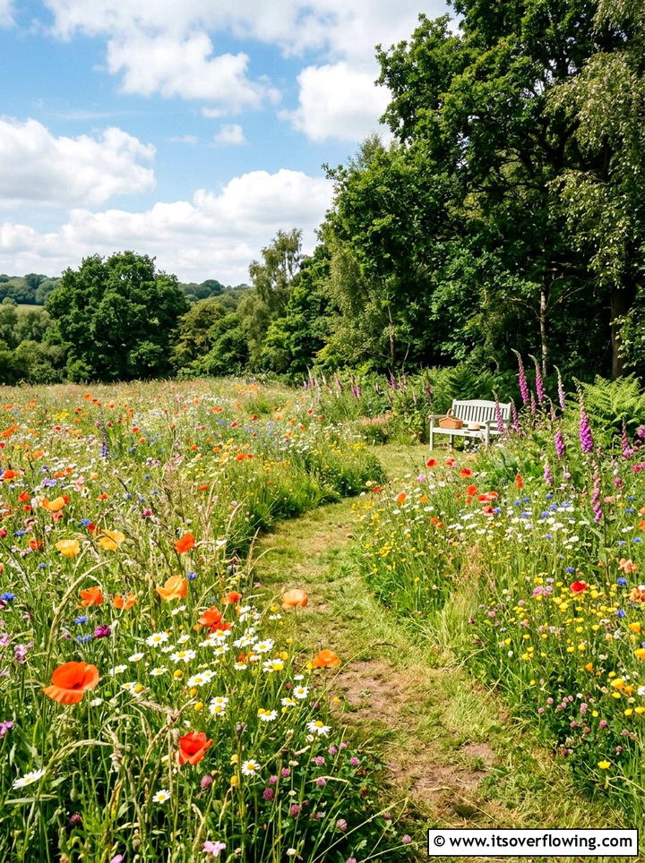 Secret wildflower meadow - 25 creative garden ideas with hidden garden corners