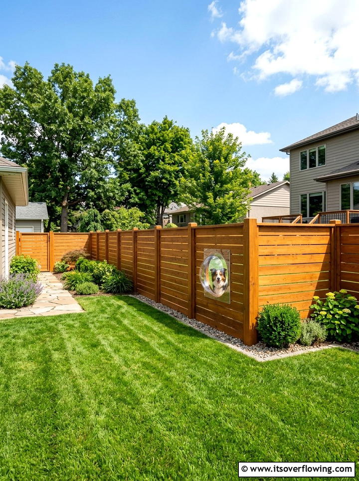 Secure Perimeter Fencing - 25 backyard decorating ideas with pet friendly setup