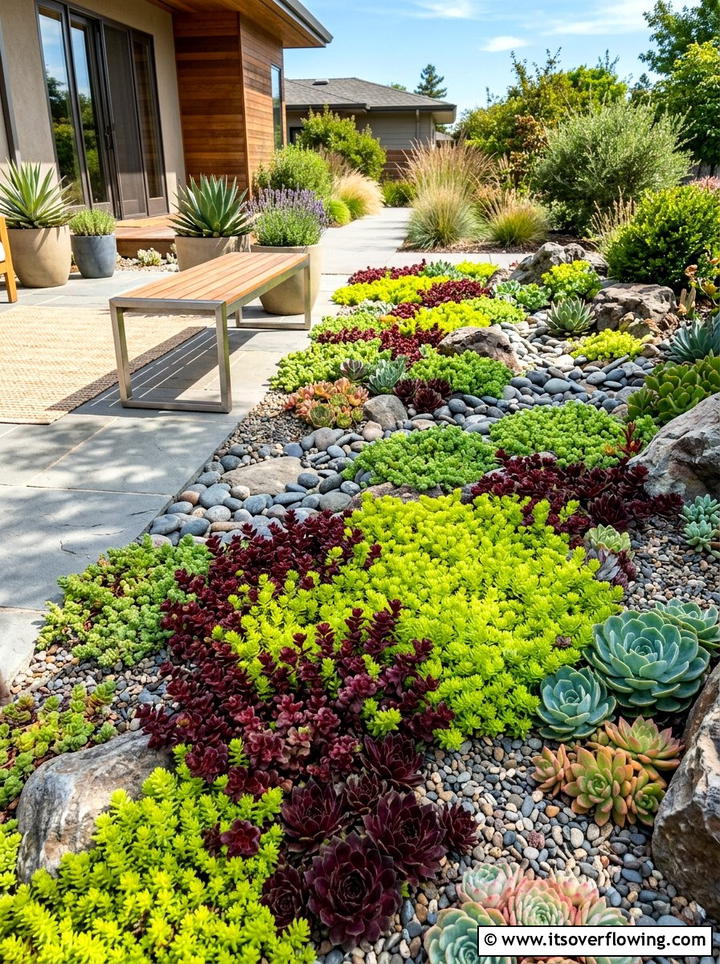Sedum Ground Cover - 25 backyard ideas with ground cover plants