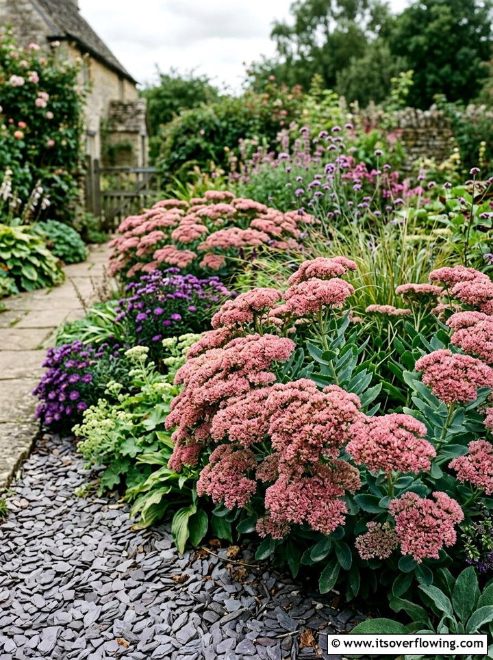 Sedum autumn joy plants - 25 creative garden ideas for fall color
