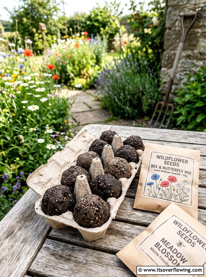 Seed bomb mold - 25 recycled garden ideas with egg cartons