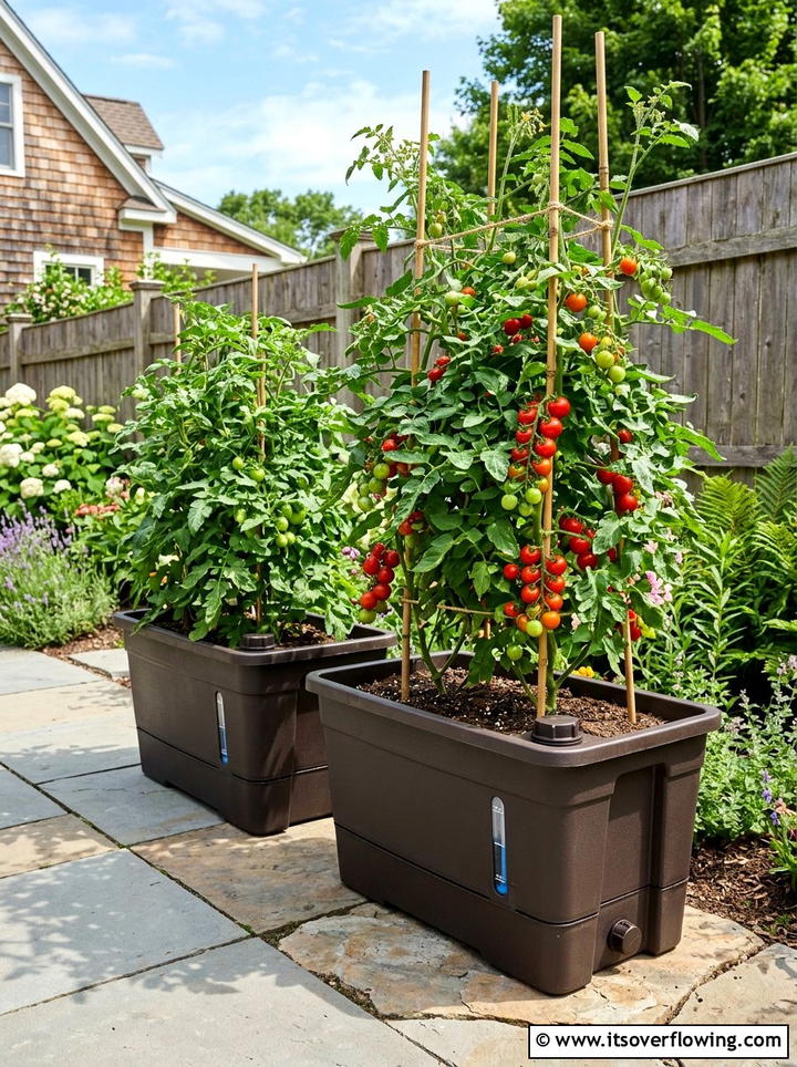 Self Watering Container - 25 backyard ideas with container garden