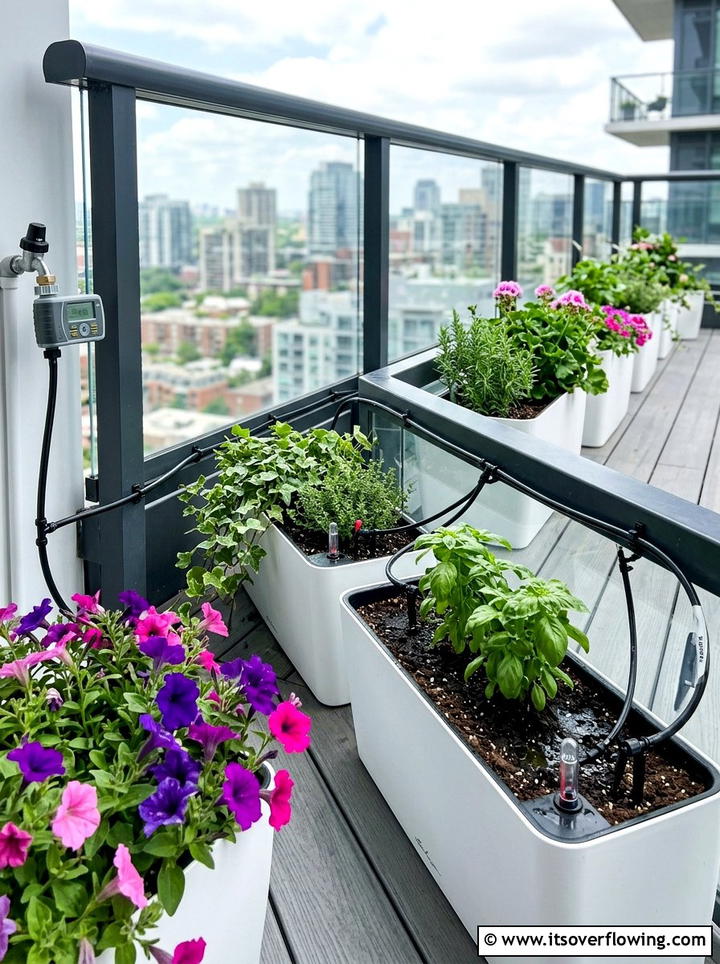 Self Watering System - 25 small garden ideas for urban homes