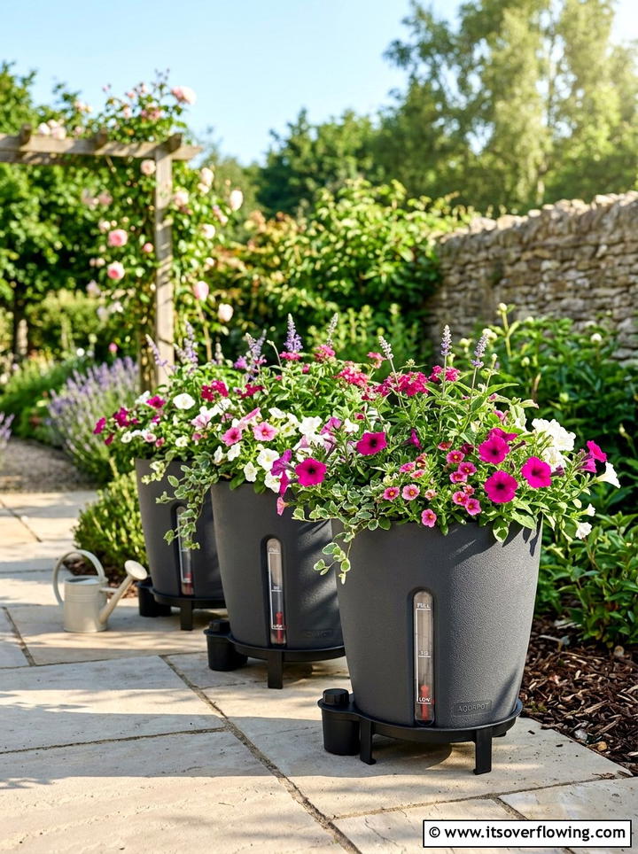 Self watering pots - 25 creative garden ideas with low maintenance design