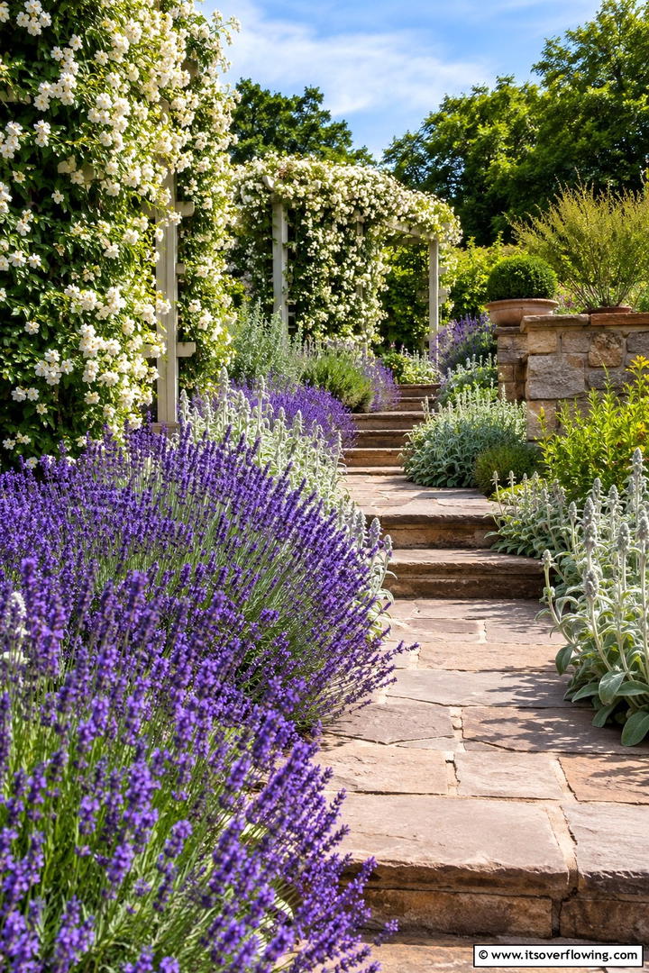 Sensory Garden with Fragrant Blooms - 30 Sloped Garden Ideas to Transform Challenging Yards