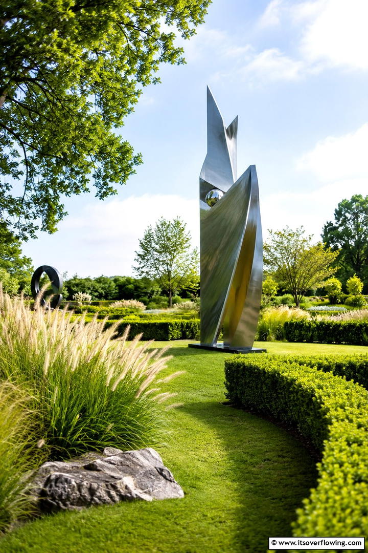 Sensory Garden with Sculptures - 30 Sensory Garden Ideas to Engage All Five Senses