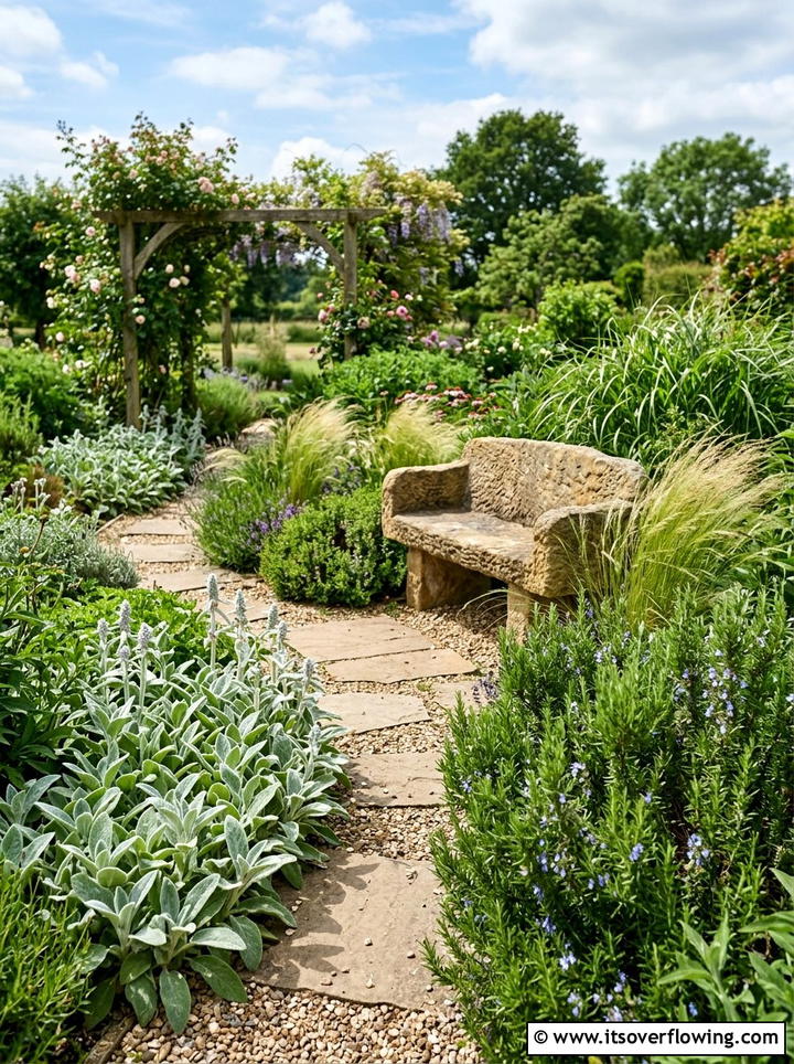 Sensory Garden - 25 backyard ideas with pollinator garden