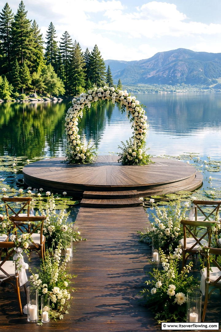 Serene Lakeside Ceremony - 30 Romantic Wedding Ideas for an Intimate and Memorable Day