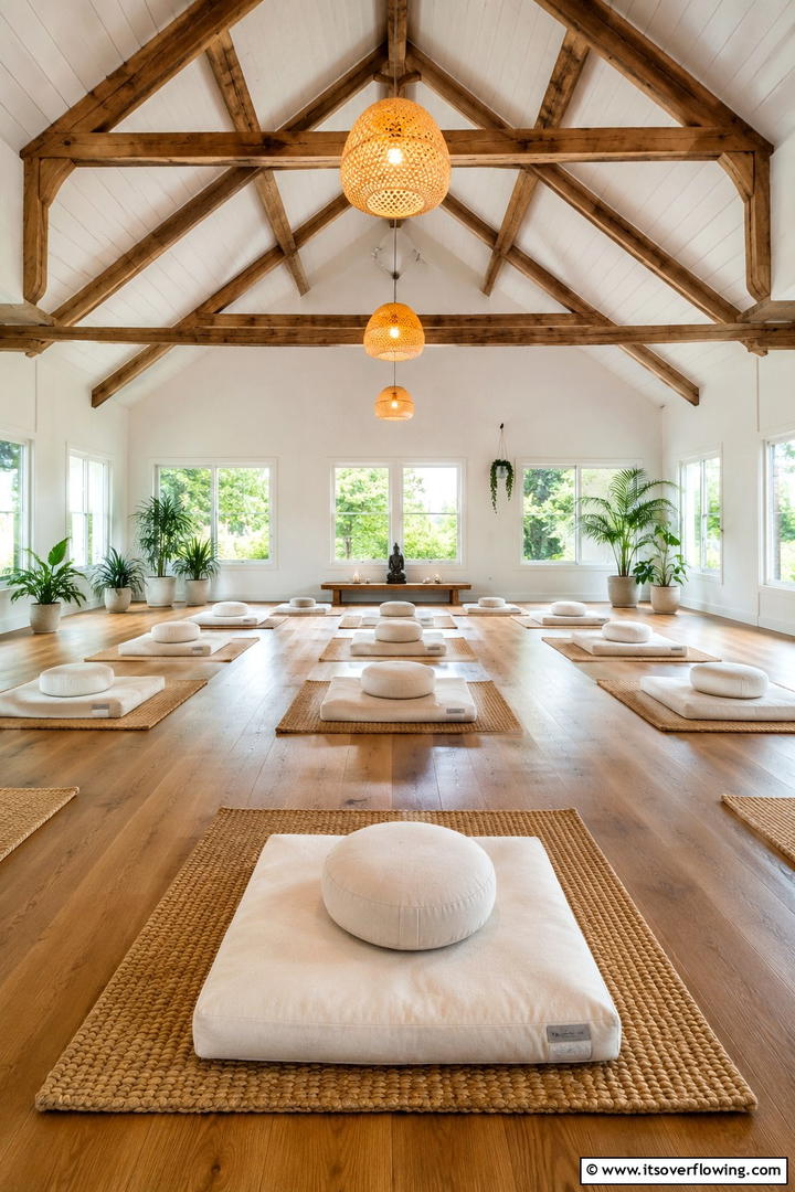Serene Meditation Retreat - 30 She Shed Interior Ideas for Personalized Retreats