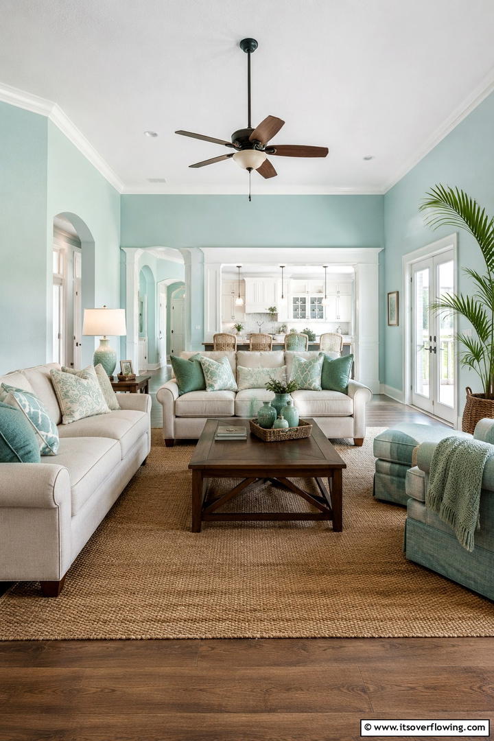 Serene Teal Escape - 30 Teal Living Room Ideas for Bold & Serene Interior Spaces