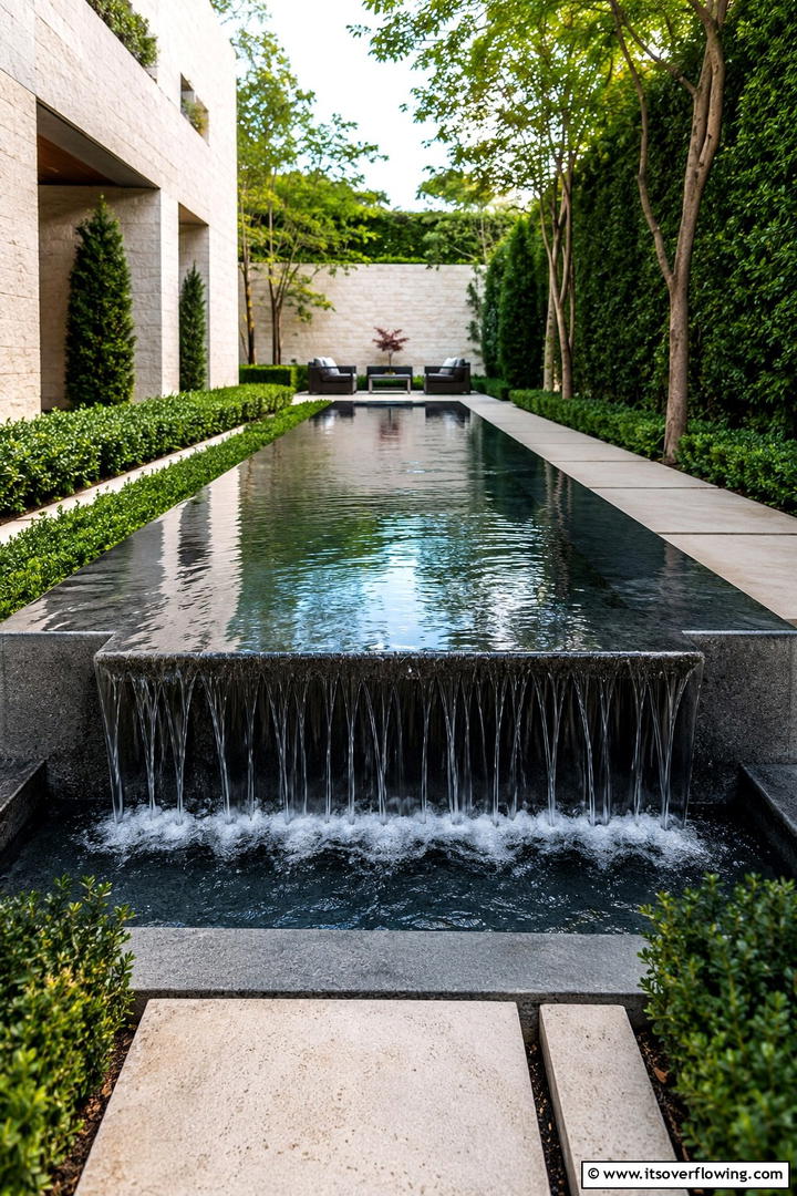Serene Water Feature - 30 Spanish Mediterranean House Ideas for Warm Exteriors