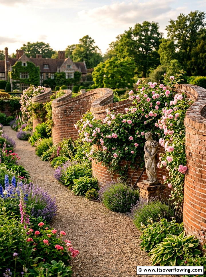 Serpentine brick wall - 25 garden design ideas with curves