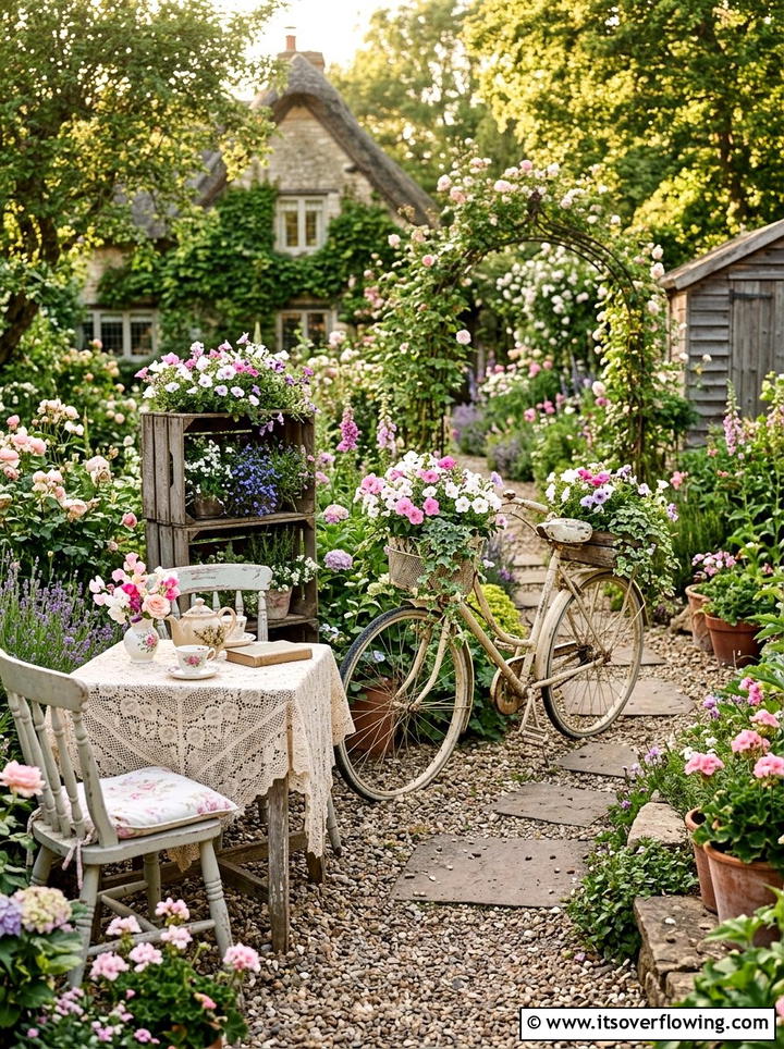 Shabby chic garden - 25 garden design ideas