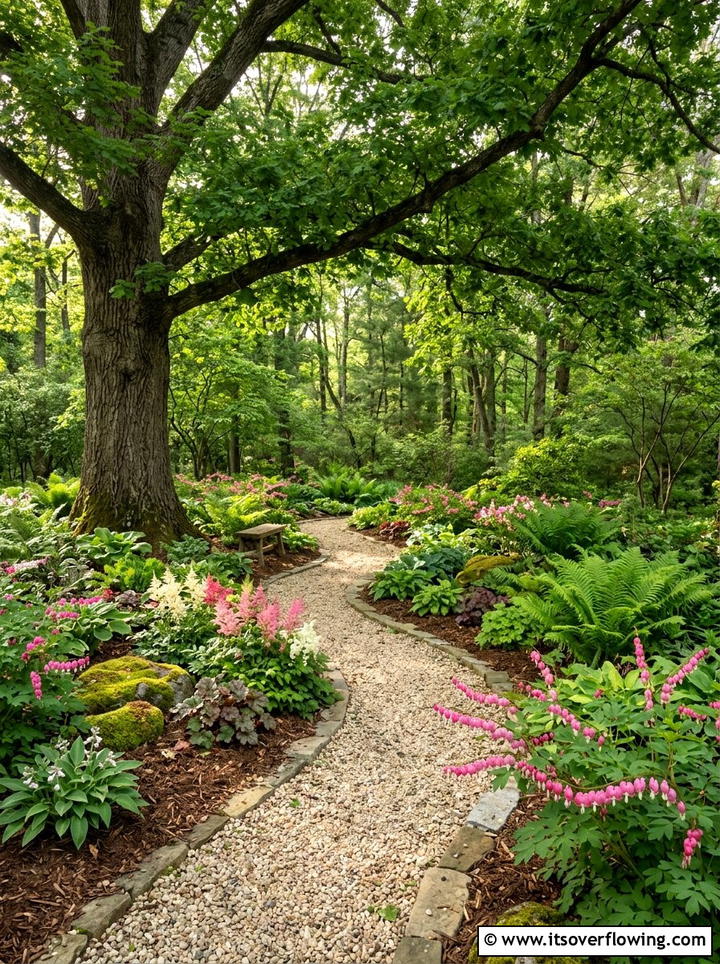 Shade Flower Garden - 25 backyard ideas with flower garden