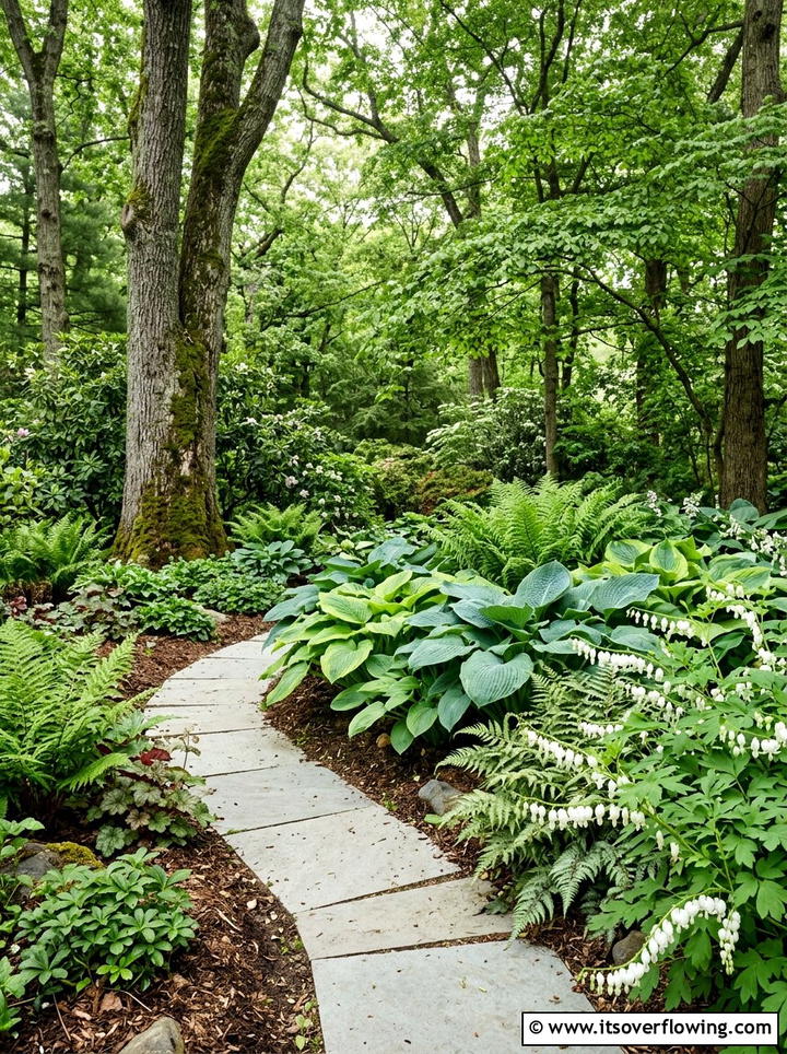 Shade Garden Corner - 25 creative garden ideas for corners