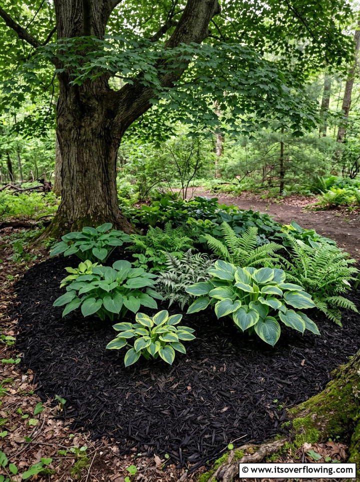 Shade Garden Mulch - 25 backyard ideas with mulch beds