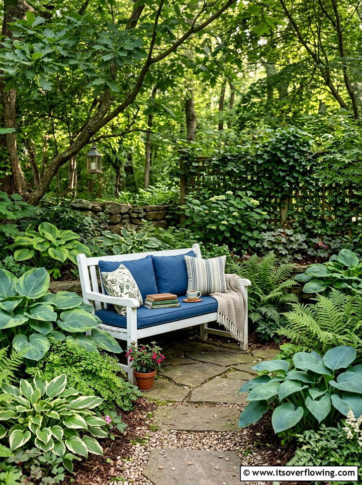 Shade Garden Seating - 25 small garden ideas for low sunlight