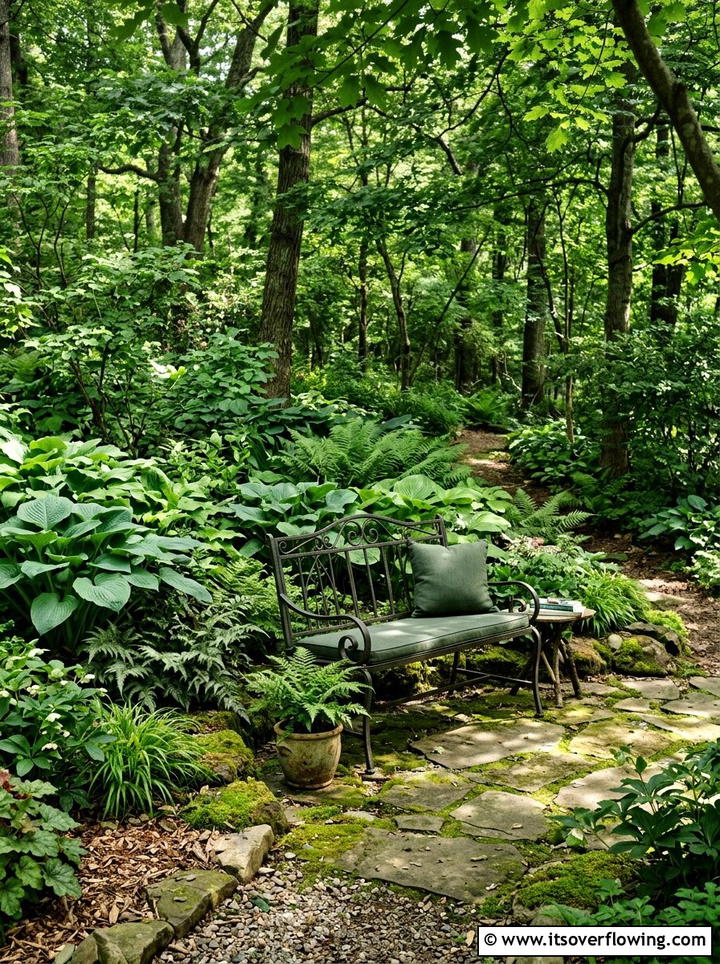 Shade Garden Seating Area - 25 creative garden ideas with seating nooks