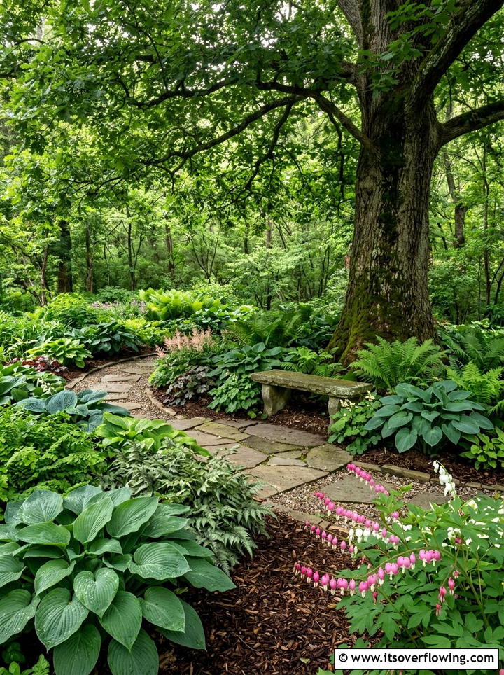 Shade Loving Perennial Bed - 25 creative garden ideas with tea gardens