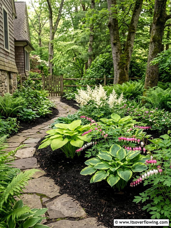 Shade Loving Perennials - 25 garden design ideas for side yard strips