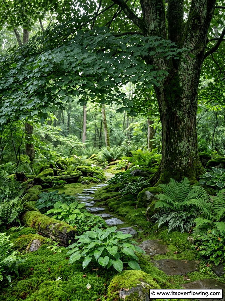 Shade Moss Garden - 25 creative garden ideas with sustainable landscaping