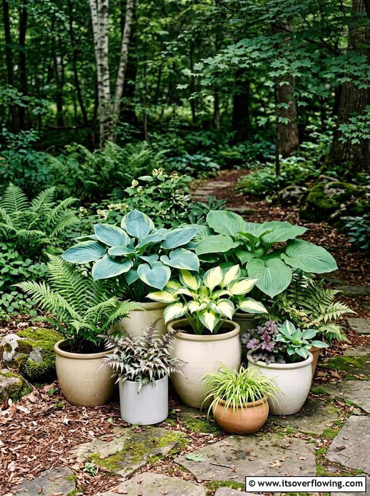 Shade Plant Arrangement - 25 garden ideas for balconies