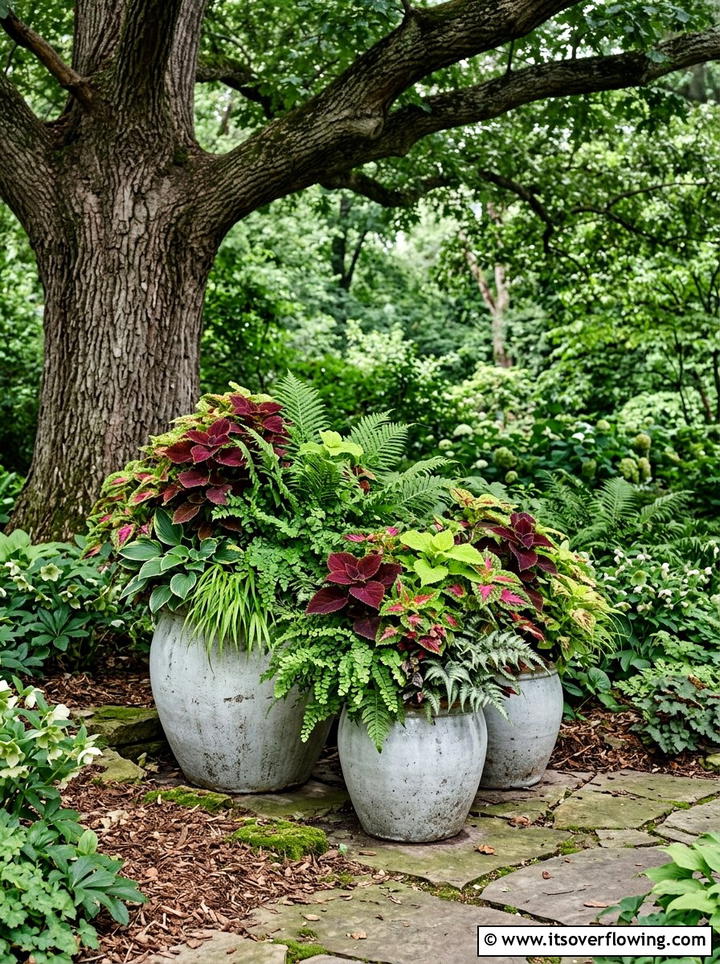 Shade Plant Container - 25 backyard ideas with container garden