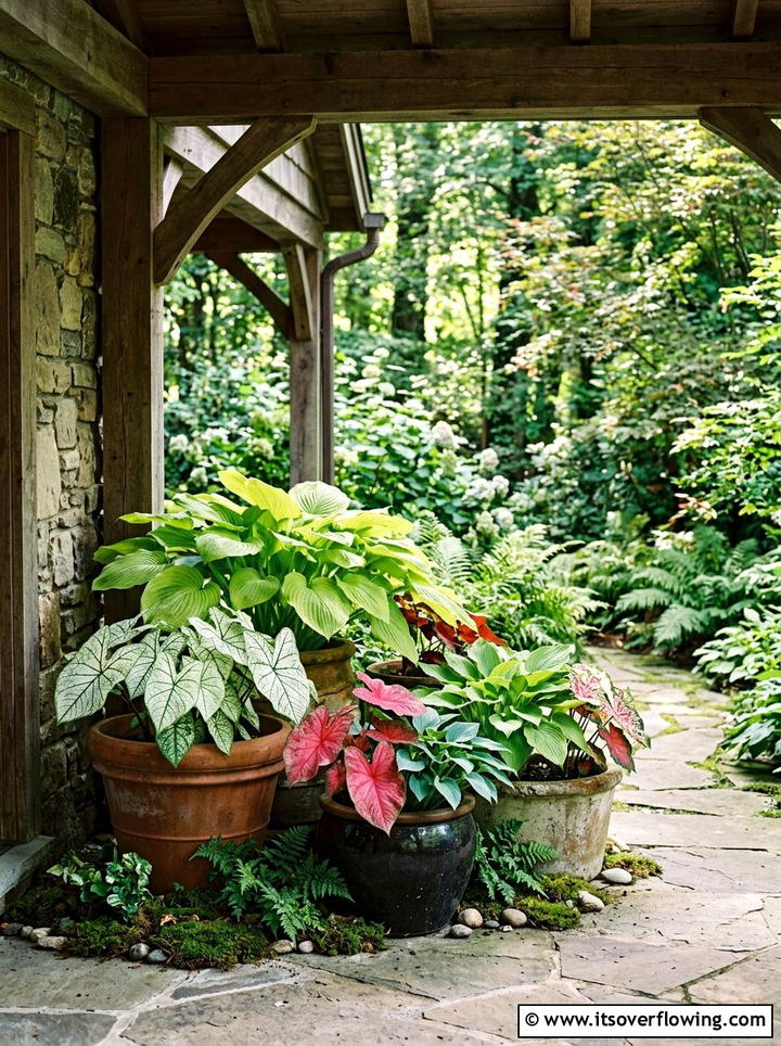 Shade Plant Pot Collection - 25 small garden ideas with container clusters