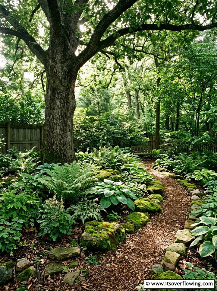 Shade Rain Garden - 25 backyard ideas with rain garden