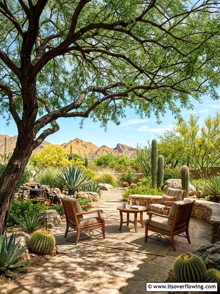 Shade Tree Canopy - 25 garden ideas for dry climate