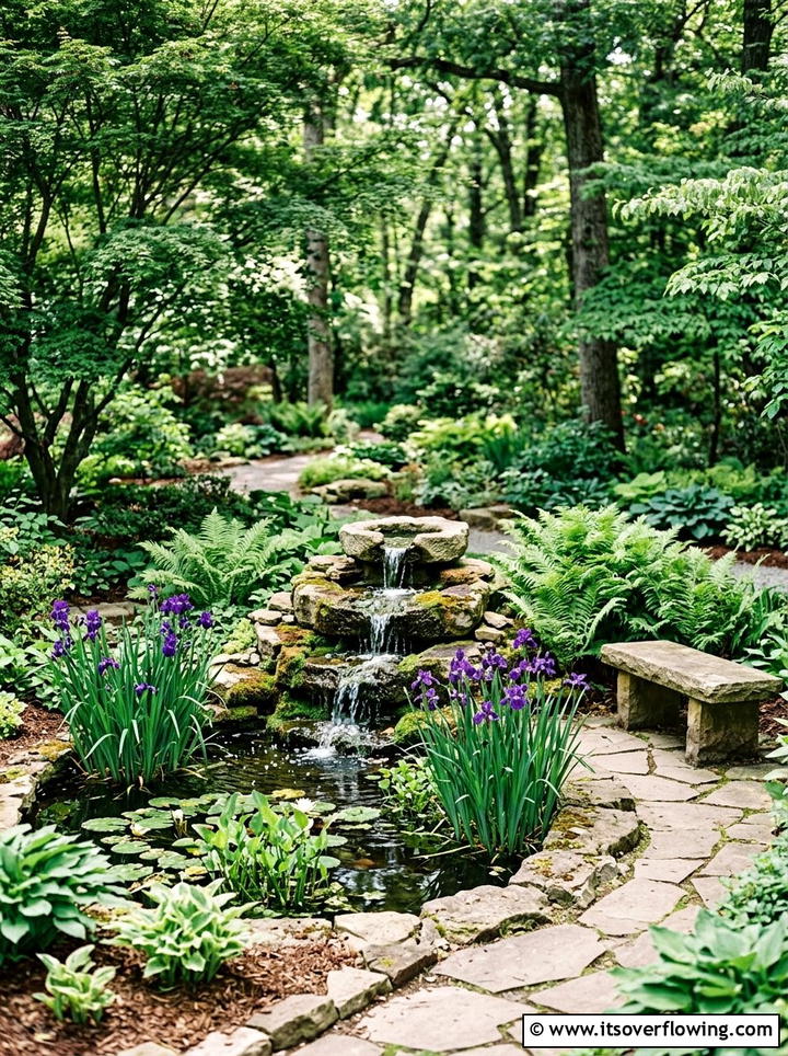 Shade Water Feature - 25 garden ideas for shade