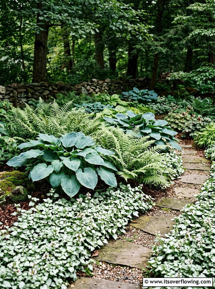 Shade garden texture layering - 25 garden design ideas with layering