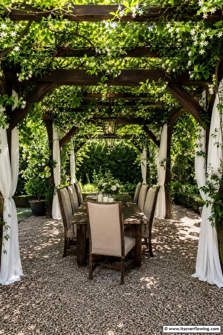 Shaded Arbor Dining - 30 Inviting Outdoor Dining Area Ideas for Al Fresco Meals