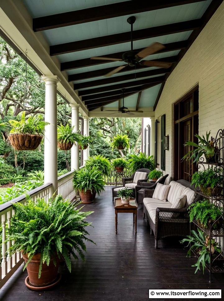 Shaded Porch Ferns - 25 front porch ideas with ferns