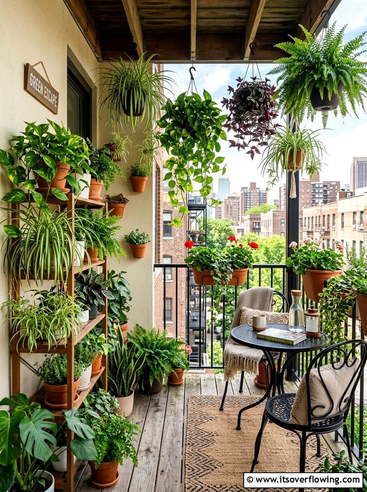 Shady Balcony Plants - 25 small garden ideas for low sunlight