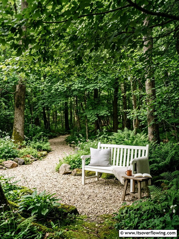 Shady Gravel Retreat - 25 garden ideas with gravel