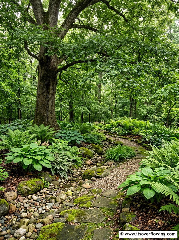 Shady Rain Garden - 25 creative garden ideas with rain gardens