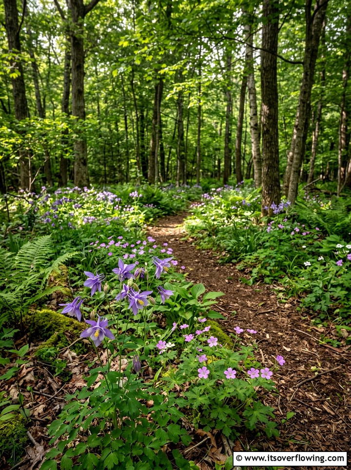 Shady Wildflower Garden - 25 garden design ideas with woodland plants