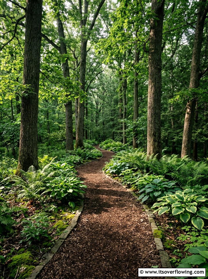 Shady Woodland Garden Path - 25 garden design ideas for farmhouse landscapes