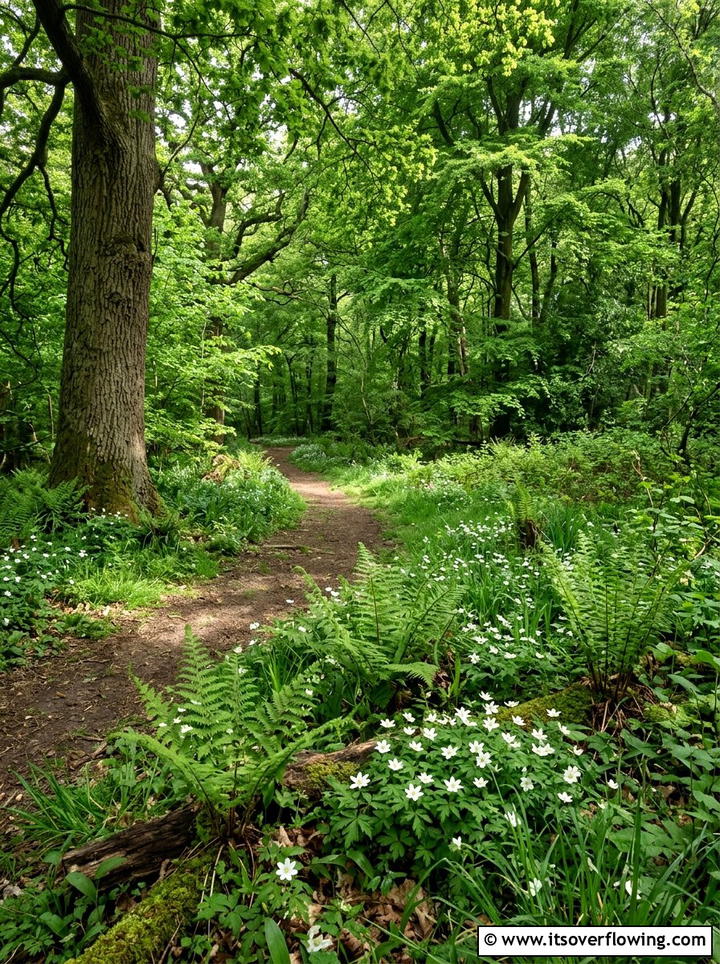 Shady Woodland Meadow - 25 garden design ideas with meadows