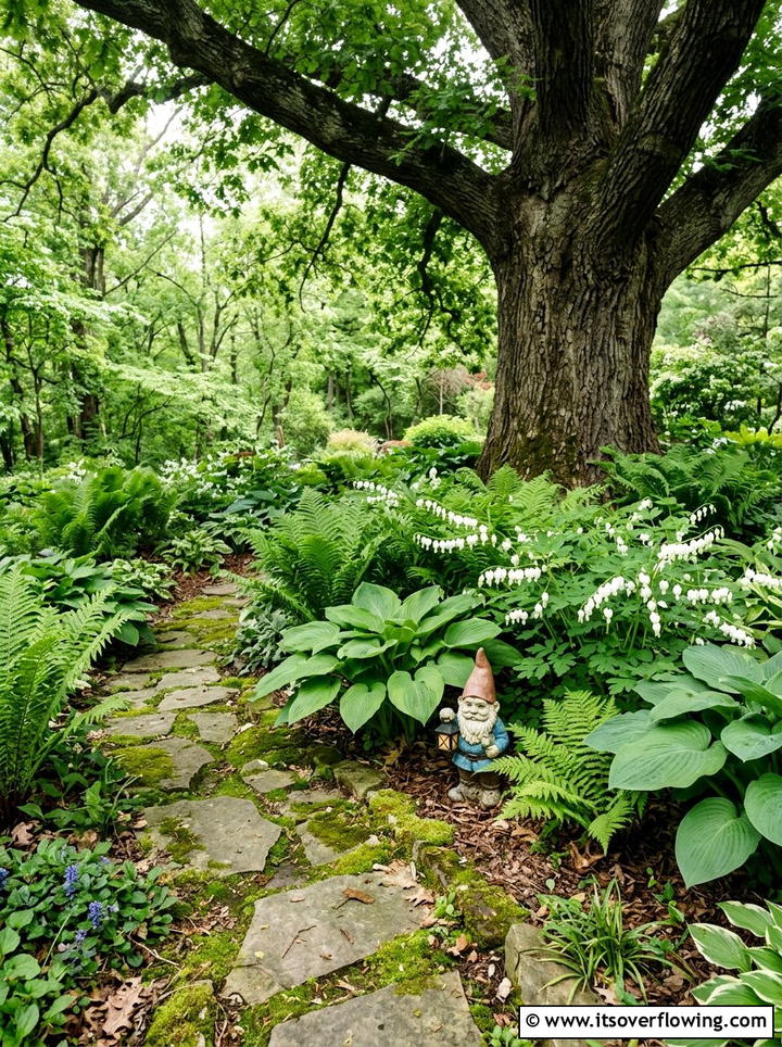 Shady garden corner - 25 garden ideas for cottage homes