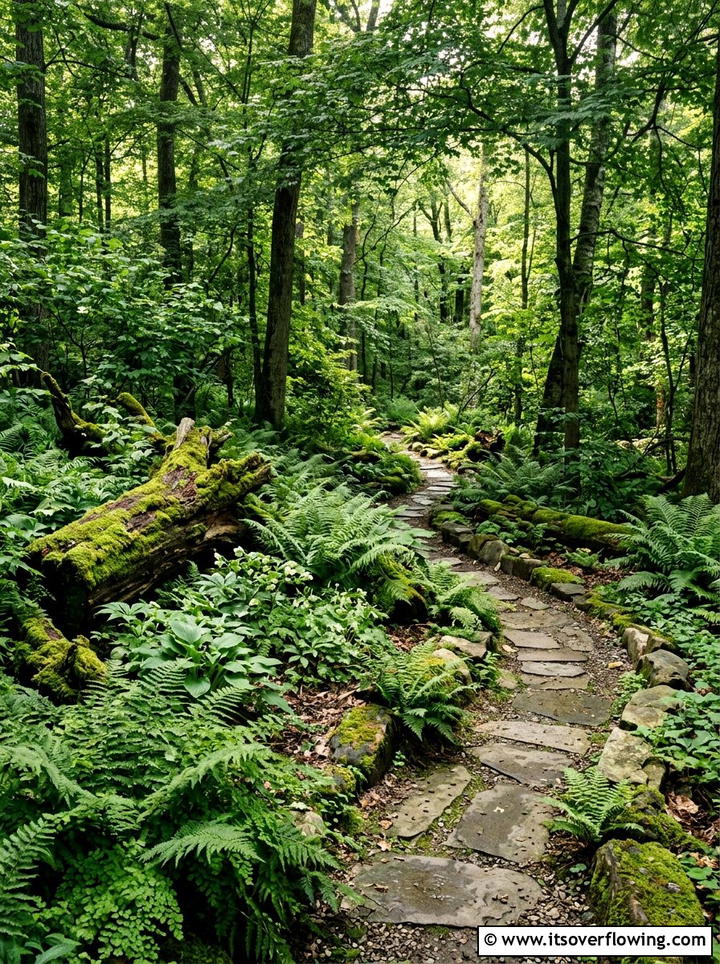 Shady woodland garden - 25 backyard ideas with bird garden