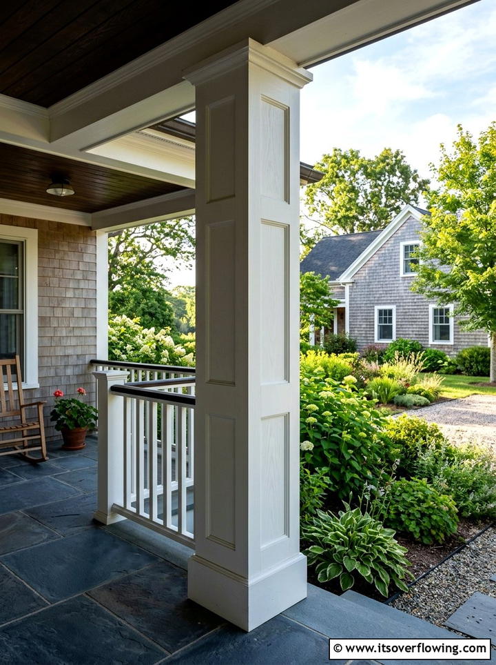 Shaker Style Front Porch Column - 25 front porch ideas with columns